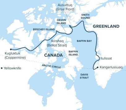 Northwest Passage Map