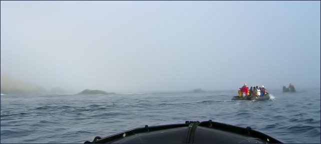 Monumental Island fog